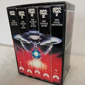 Star Trek, The Movies, 25th Anniversary Collector's Set VHS 1991 Vintage
